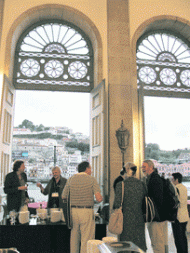 EDEN Conference participants during a coffee break