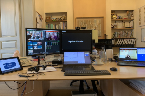 Live stream production office